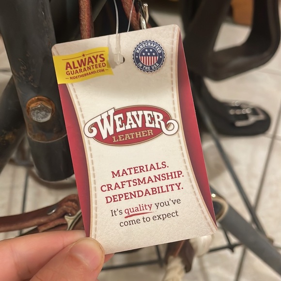 Weaver Leather Deluxe Latigo Leather Side Pull Double Nose - Picture 5 of 7